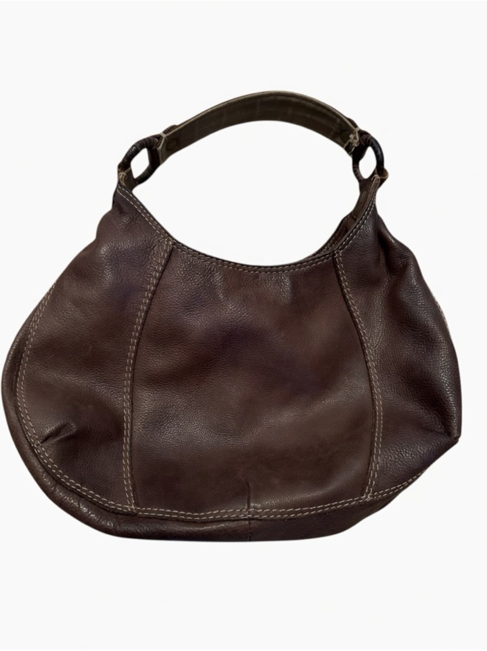 Lucky Brand Classic Brown Leather Hobo Bag - Timeless Everyday Carry